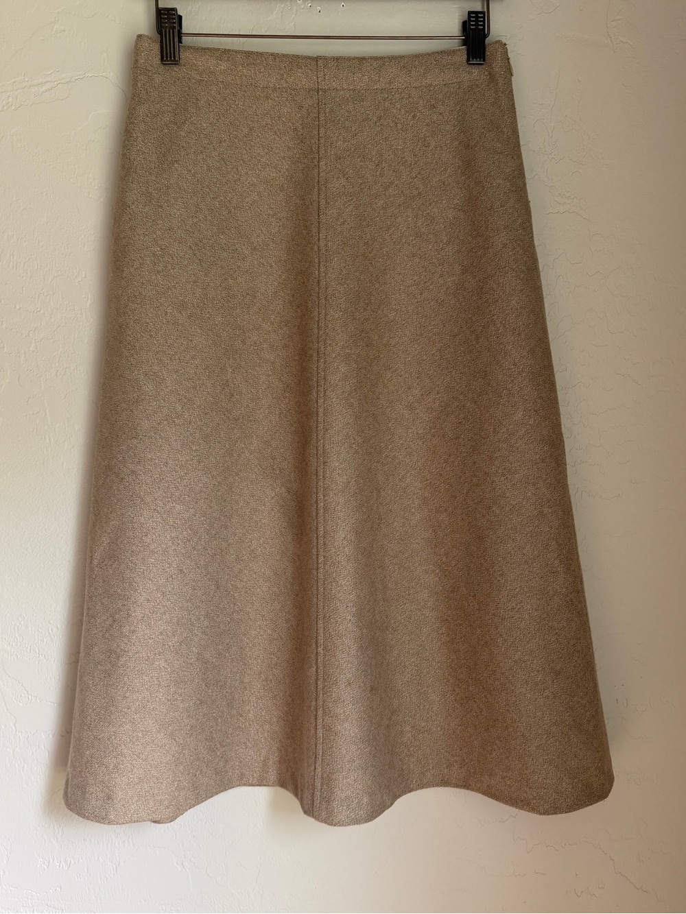 GAP Women's Vintage A-Line Wool Blend Midi‎ Skirt in Taupe Size 2
